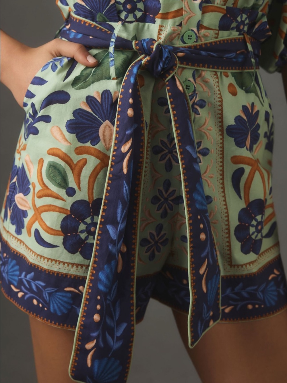 New FARM Rio Ocean Tapestry Romper - Picture 3 of 5